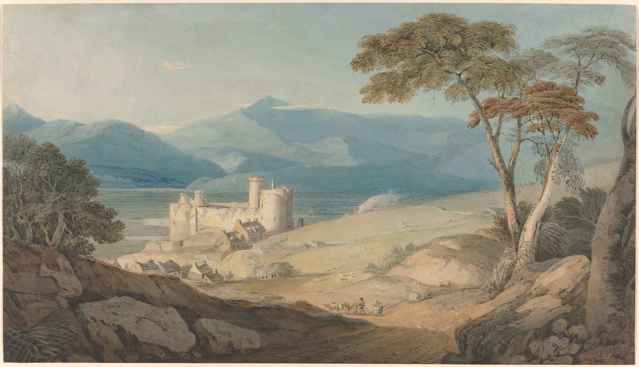 Castello di Harlech e Snowdon da John Varley