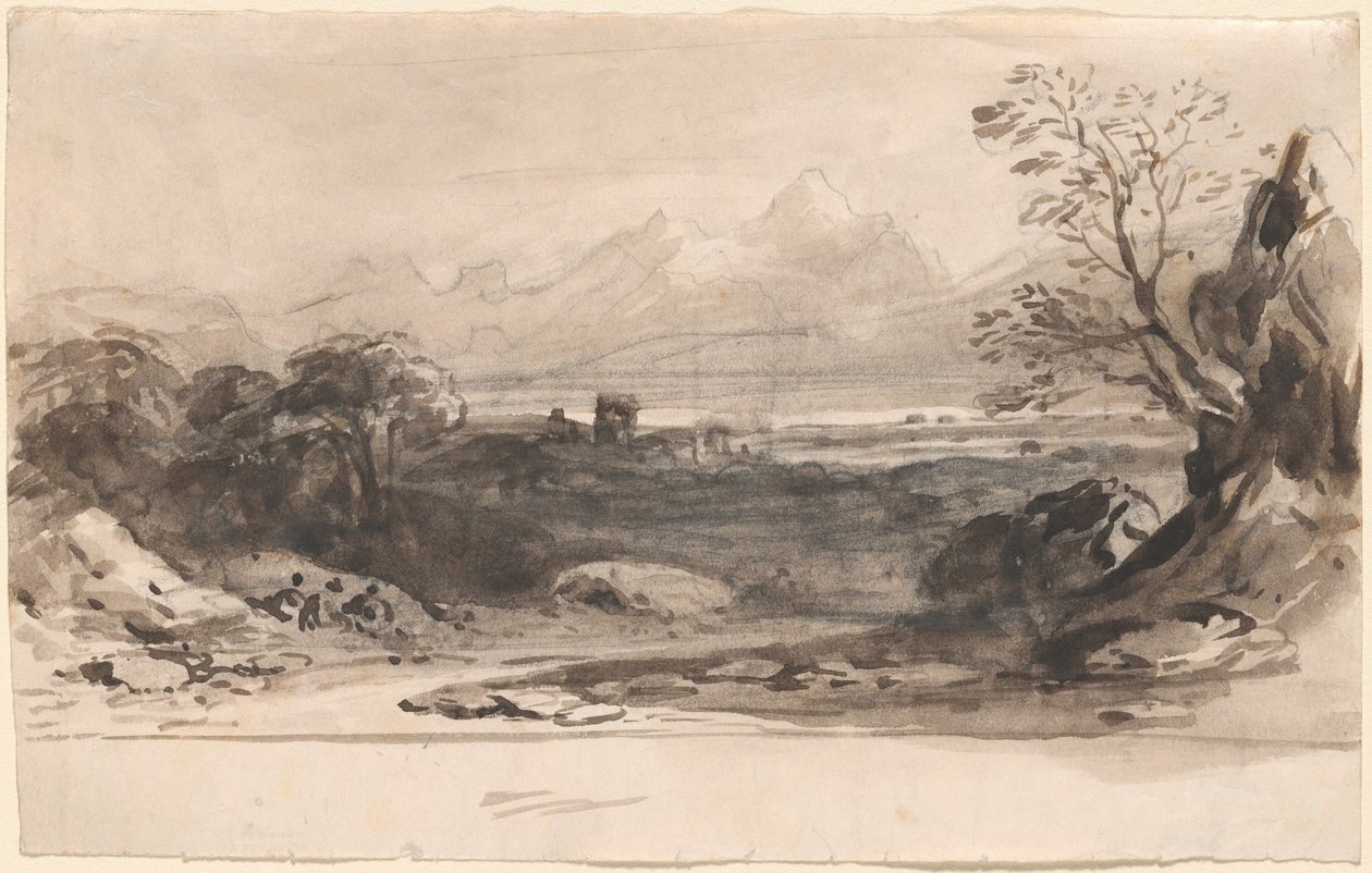 Paesaggio con rovine da John Varley
