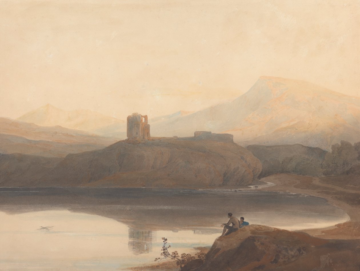 Lago di Llanberis, con Castello Dolbadern da John Varley