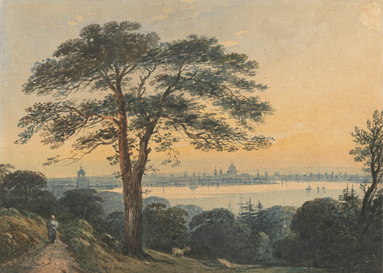 Londra dal Tamigi da John Varley