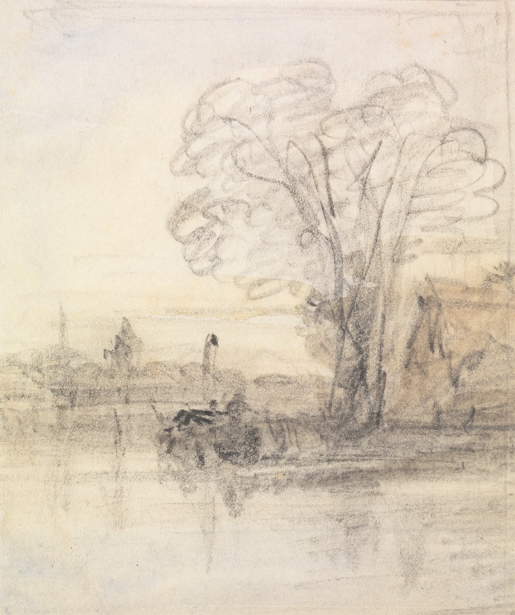 Alberi che sovrastano un fiume da John Varley