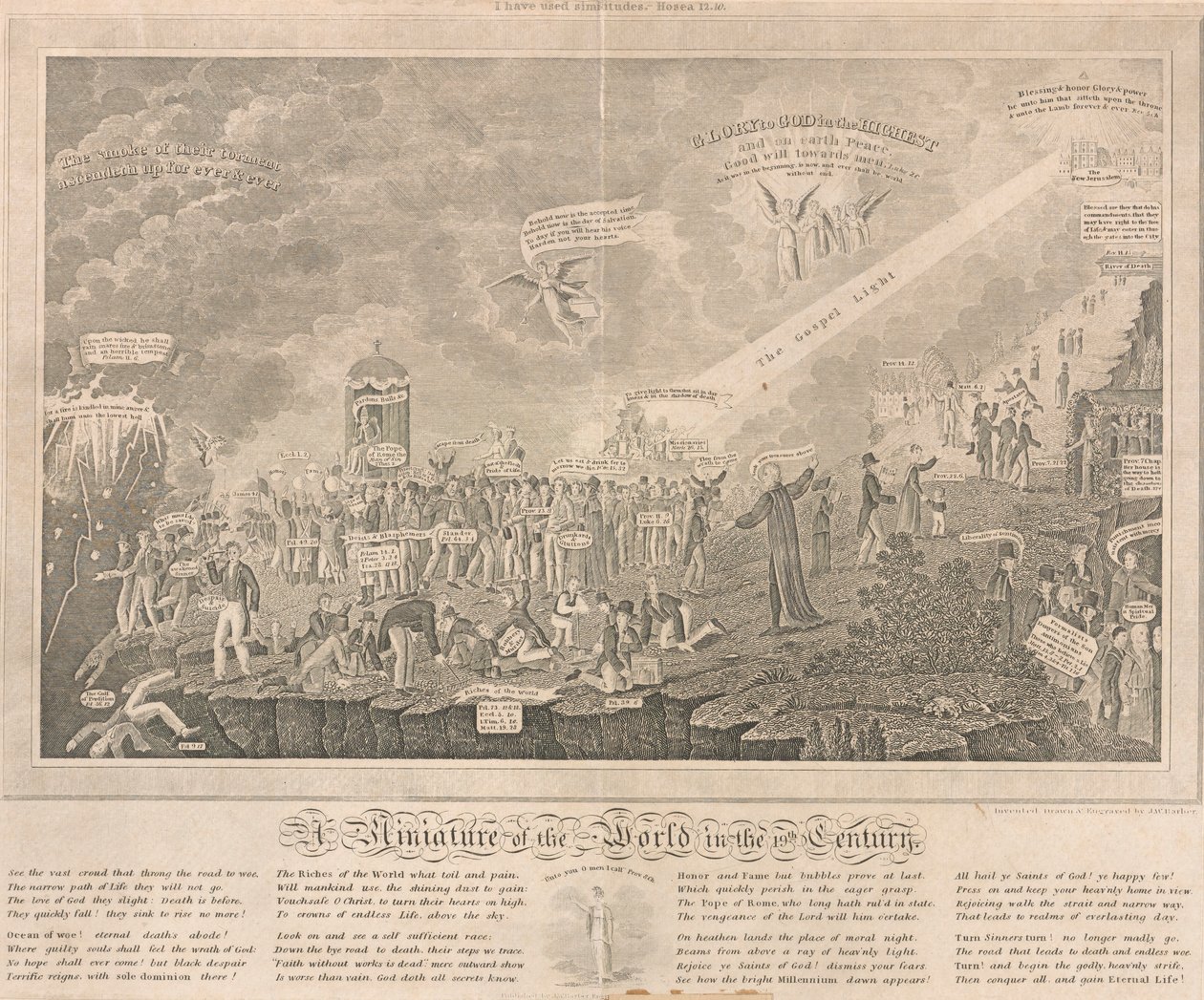 Una miniatura del mondo nel XIX secolo da John Warner Barber