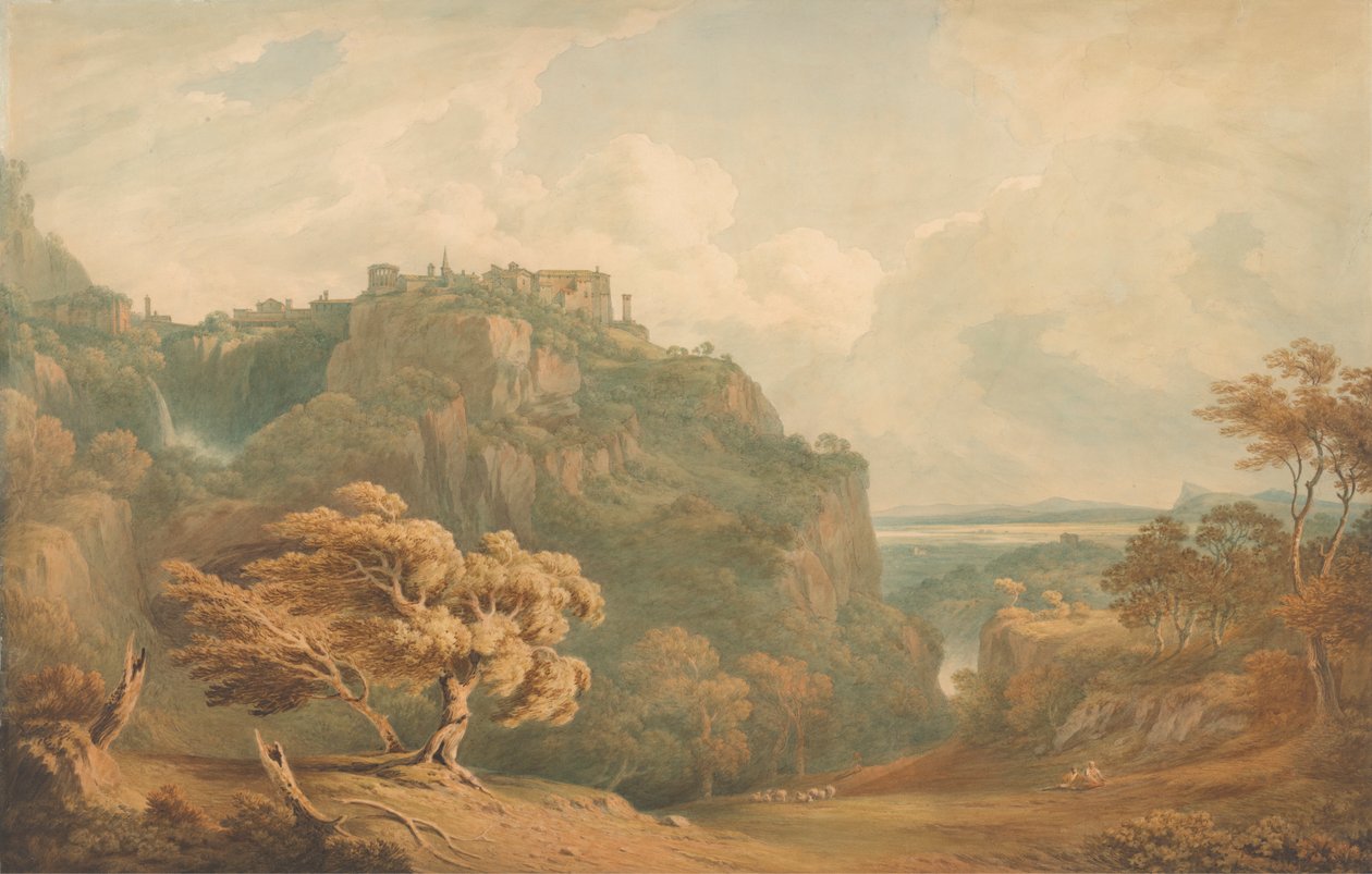 Veduta di Tivoli verso Roma da John Warwick Smith