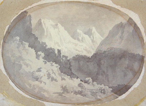 Scena alpina da John Warwick Smith