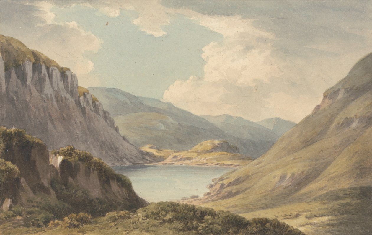 Llyn Geirionedd non Lontano da Trefriew, sul Fiume Conway, Carnarvonshire da John Warwick Smith