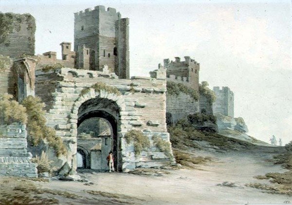 Porta Tiburtina (ora Porta di San Lorenzo), Roma, vista dall