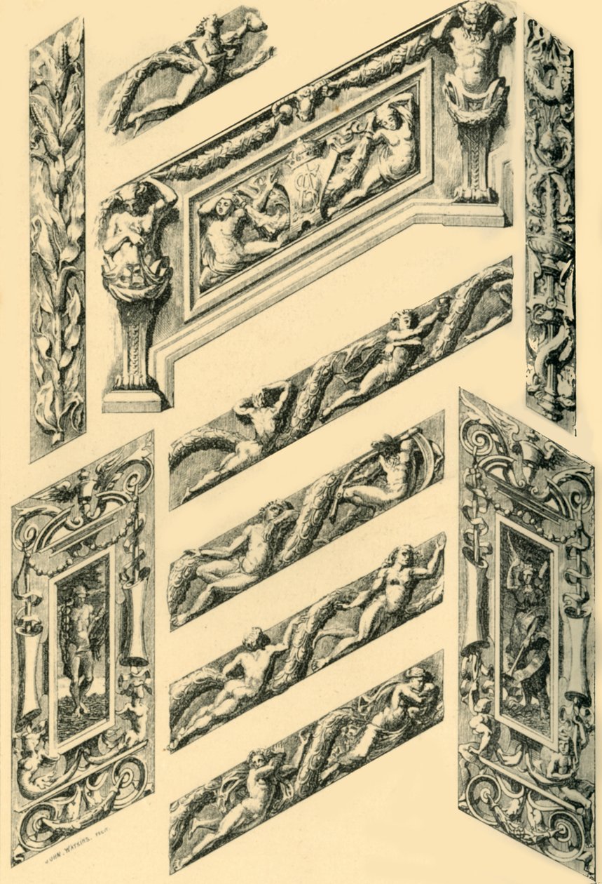 Dettagli della Decorazione della Scala, c1870s, 1881 da John Watkins