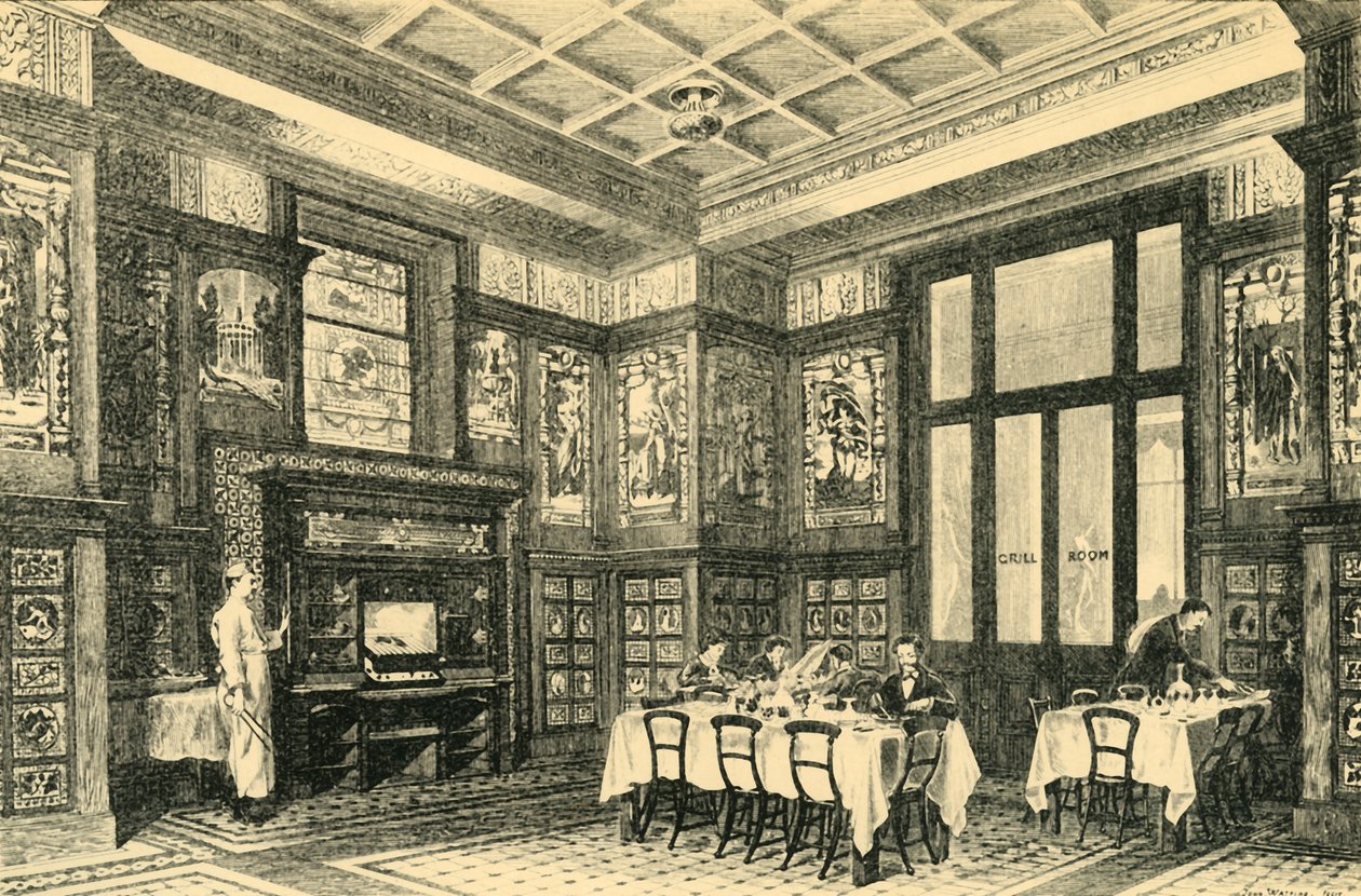 Sala da pranzo orientale o Grill Room, c1860s, 1881 da John Watkins