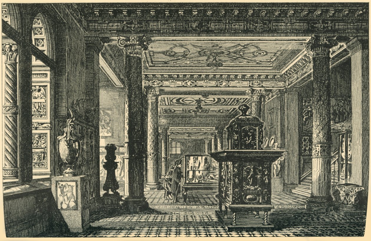 La Galleria Ceramica, Museo di South Kensington, c1876, 1881 da John Watkins