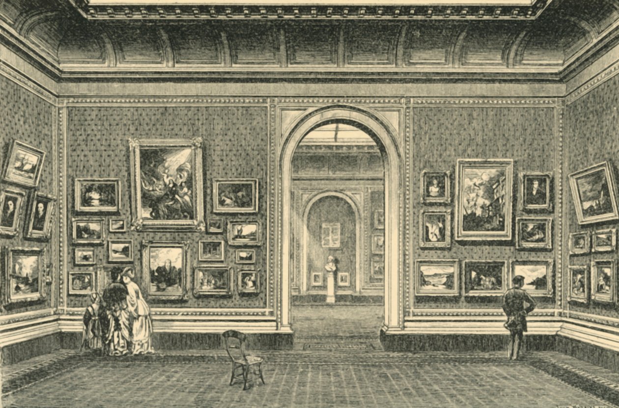 La Galleria Sheepshanks, Museo di South Kensington, c1860s da John Watkins