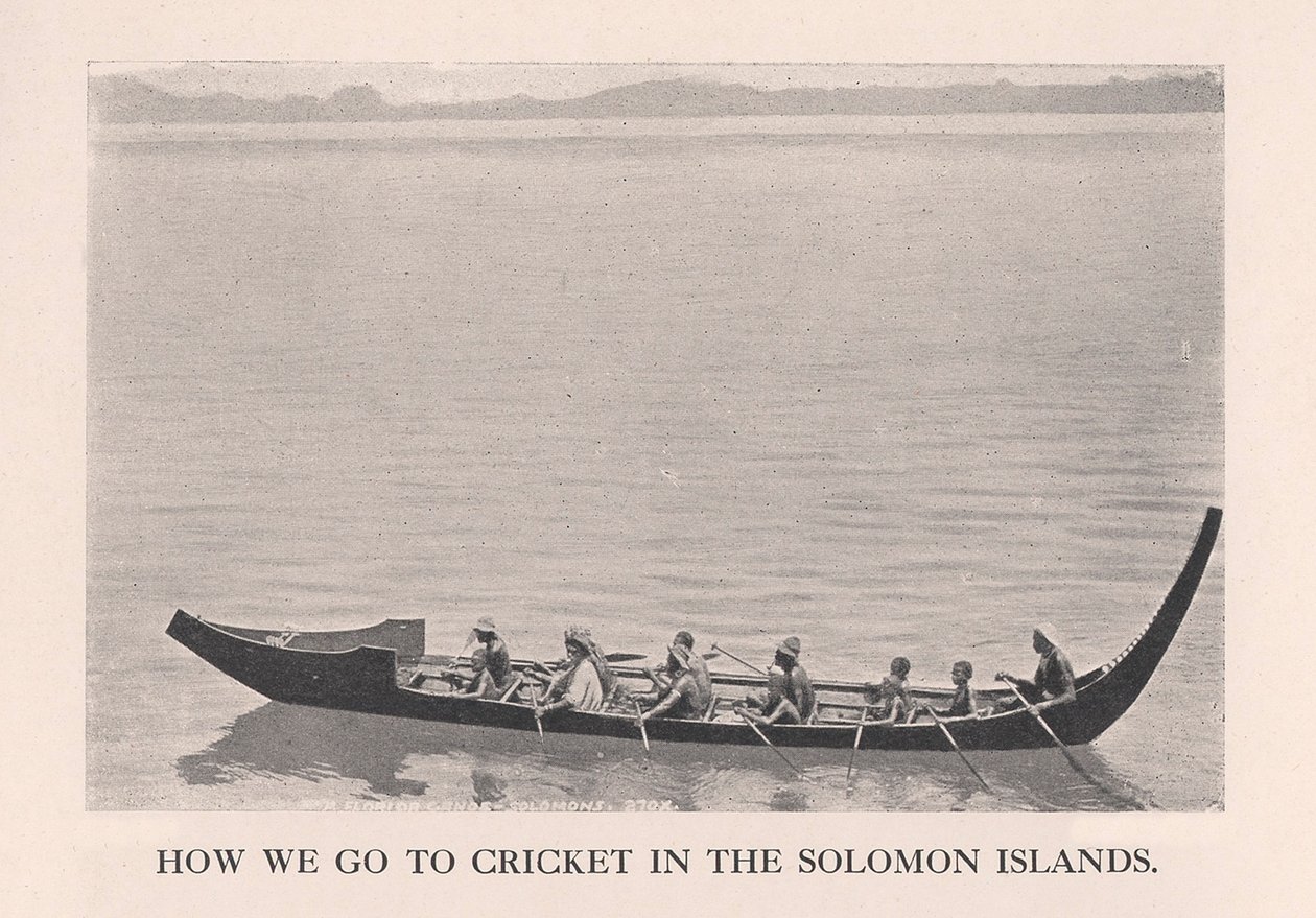 Come andiamo a cricket nelle Isole Salomone, 1912 da John Watt Beattie