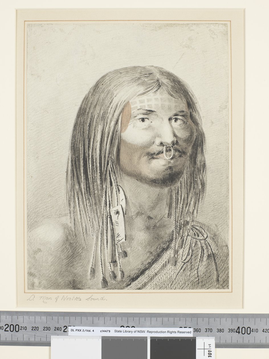 F.21 Un uomo di Nootka Sound, c.1773-84 da John Webber