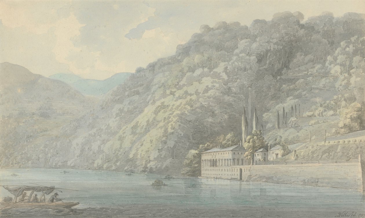 Villa di Plinio, appartenente al marchese Canarizi presso Como da John Webber