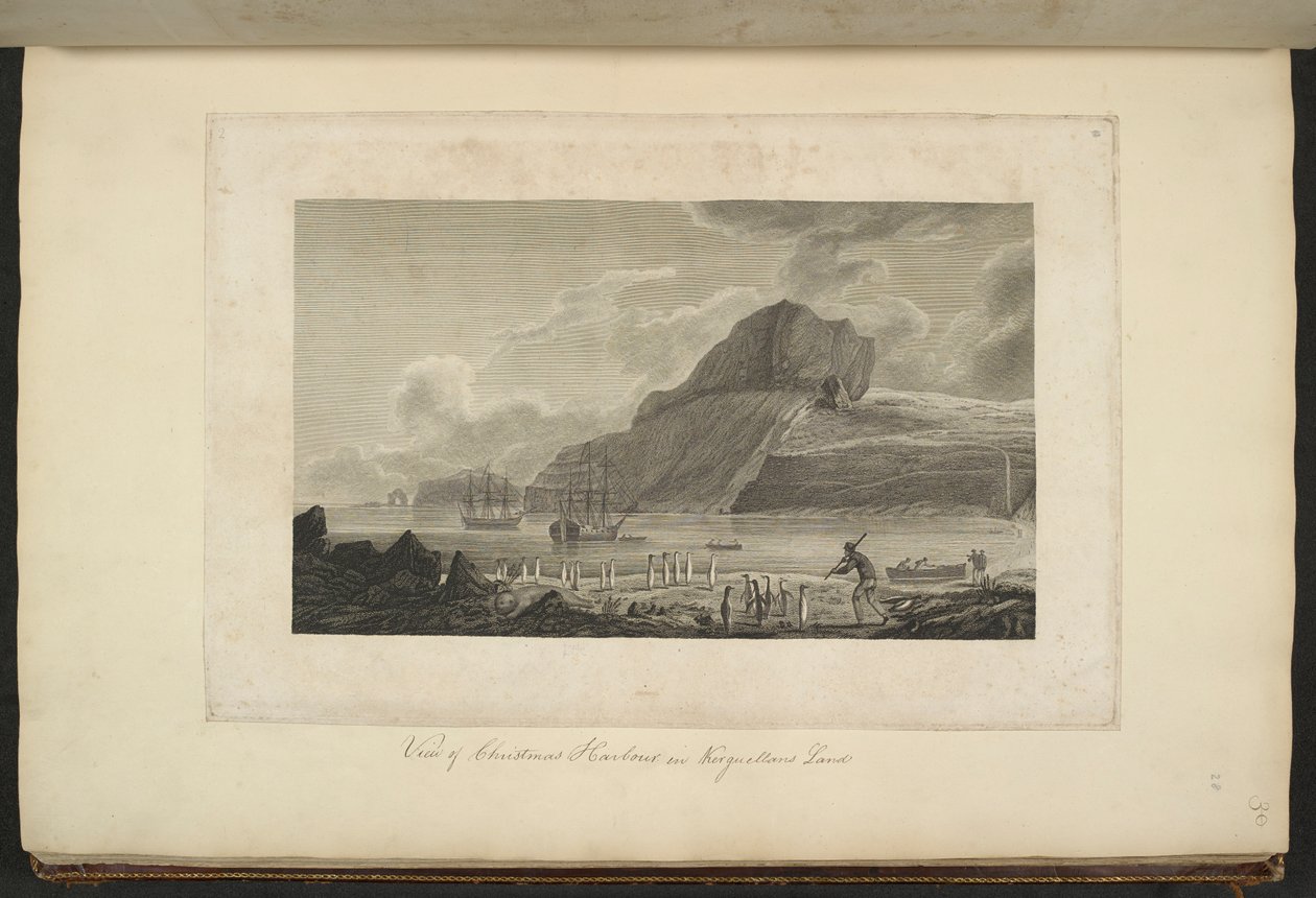 Veduta del Porto di Natale nella Terra di Kerguelen, dicembre 1776 da John Webber