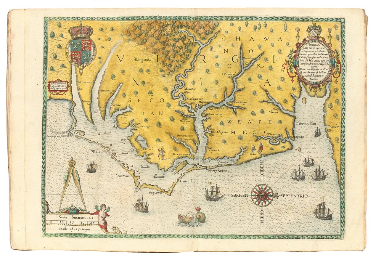 Mappa della Virginia che mostra l