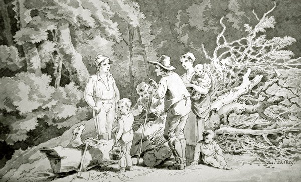 La famiglia del taglialegna da John White Abbot