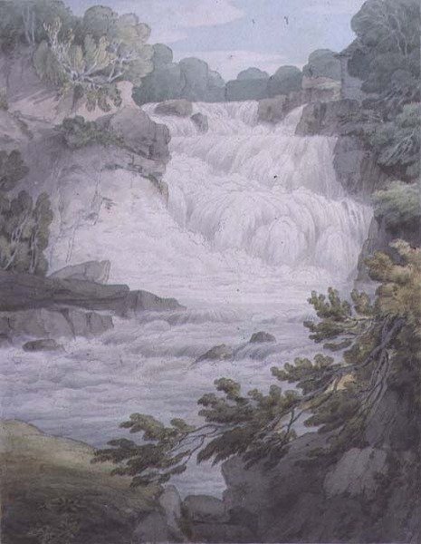 Stonebyers Linn sul Clyde da John White Abbott