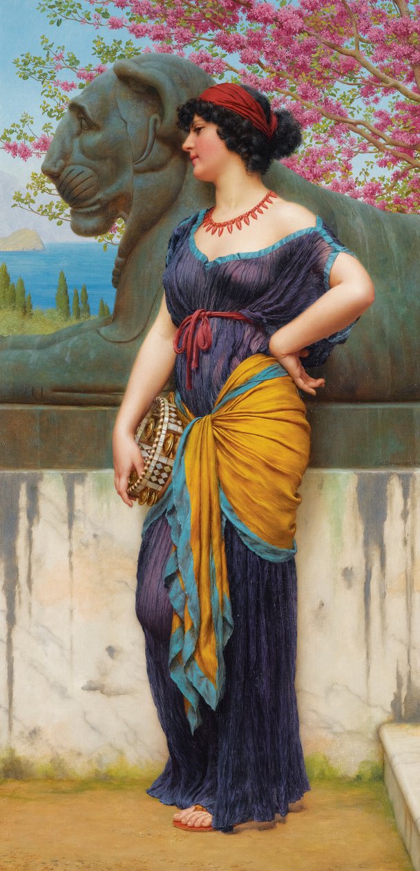 Nel boschetto del Tempio di Iside da John William Godward