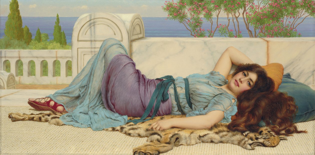 Malizia e riposo da John William Godward