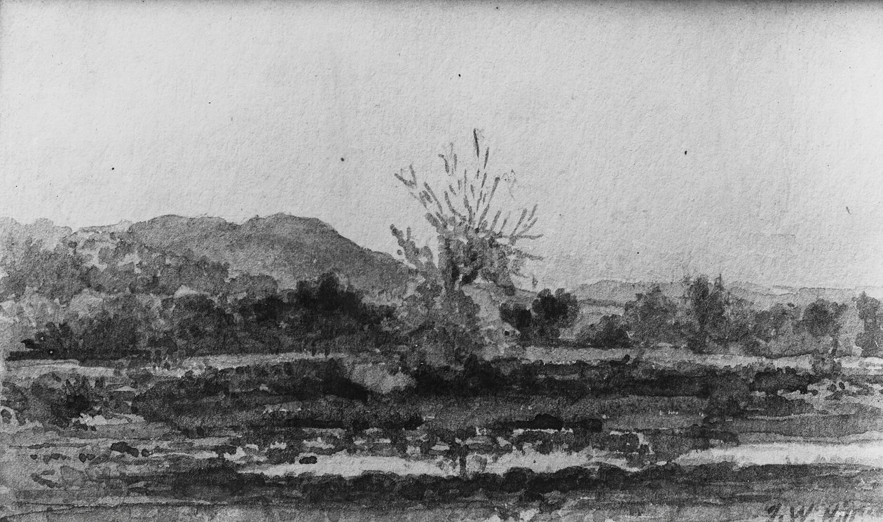 Tre Vedute, N. 3: Monte Carmelo, vicino a New Haven, Connecticut da John William Hill