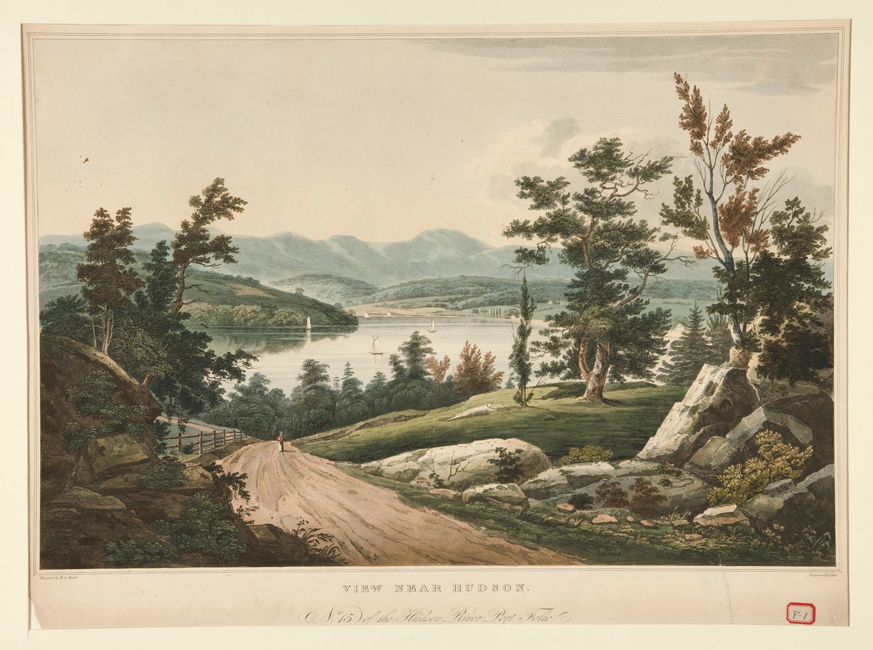 Vista vicino a Hudson da John William Hill