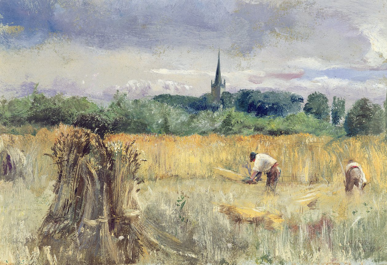 Campo di raccolta, Stratford-upon-Avon da John William Inchbold