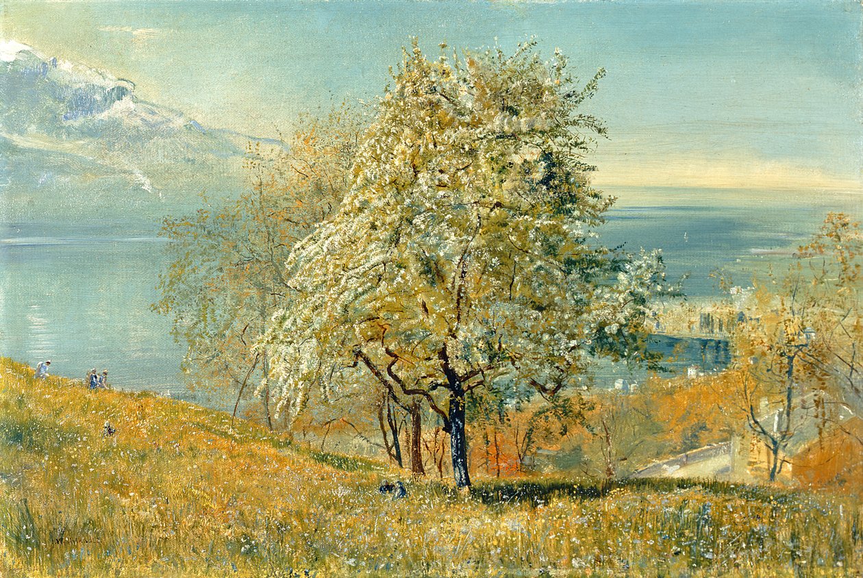 Il lago di Ginevra, c.1880-1882 da John William Inchbold
