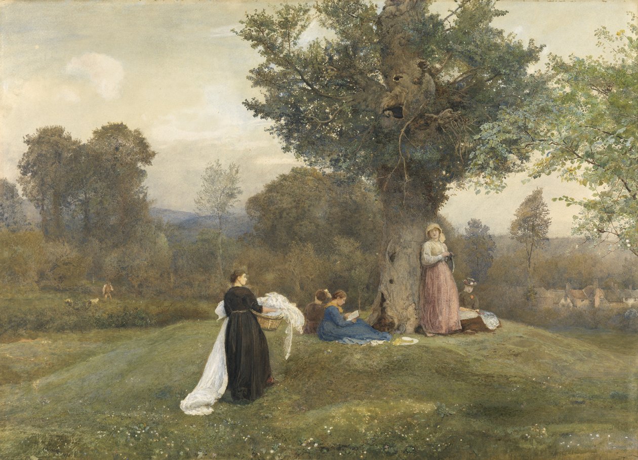 Giorno di bucato, West Somerset da John William North