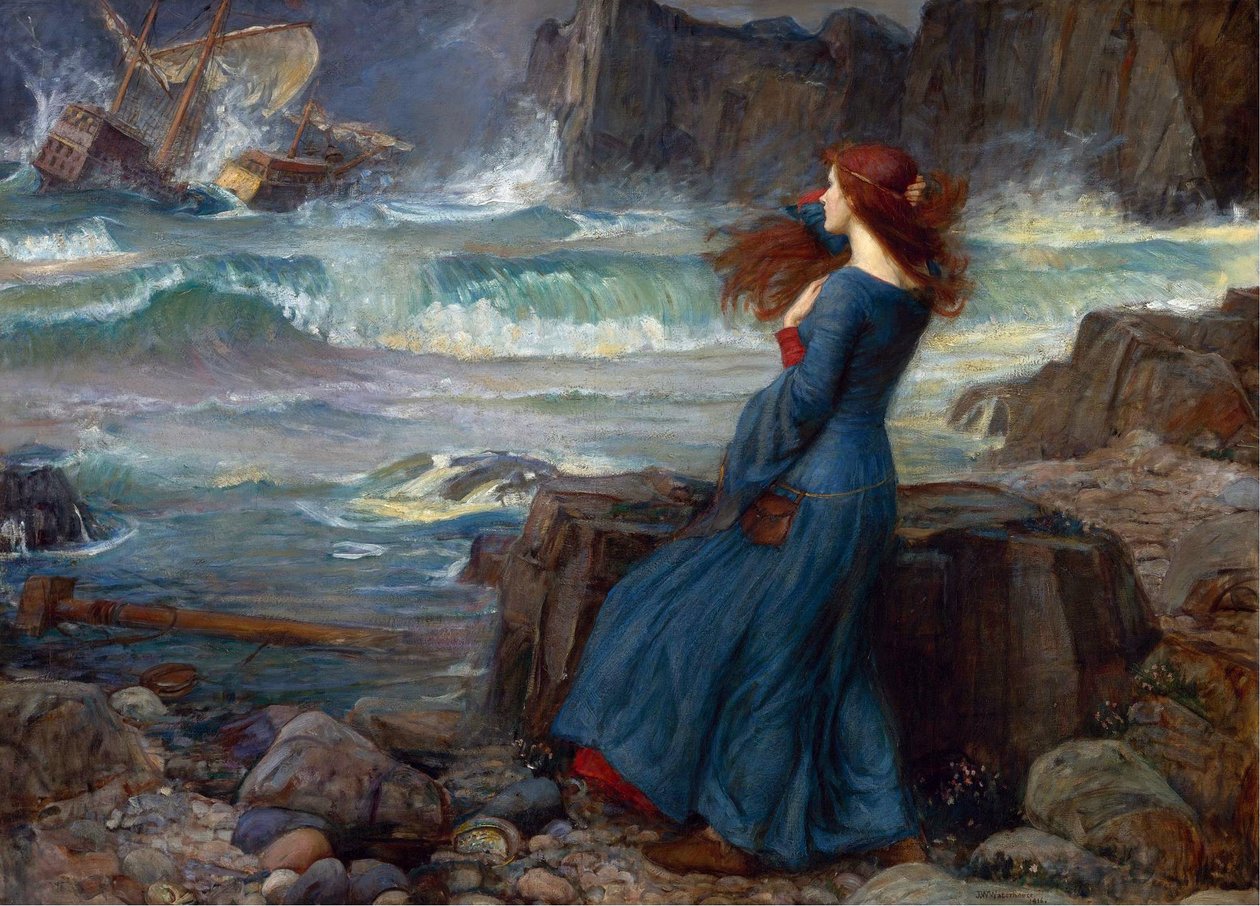 Miranda - La tempesta (Shakespeare) da John William Waterhouse