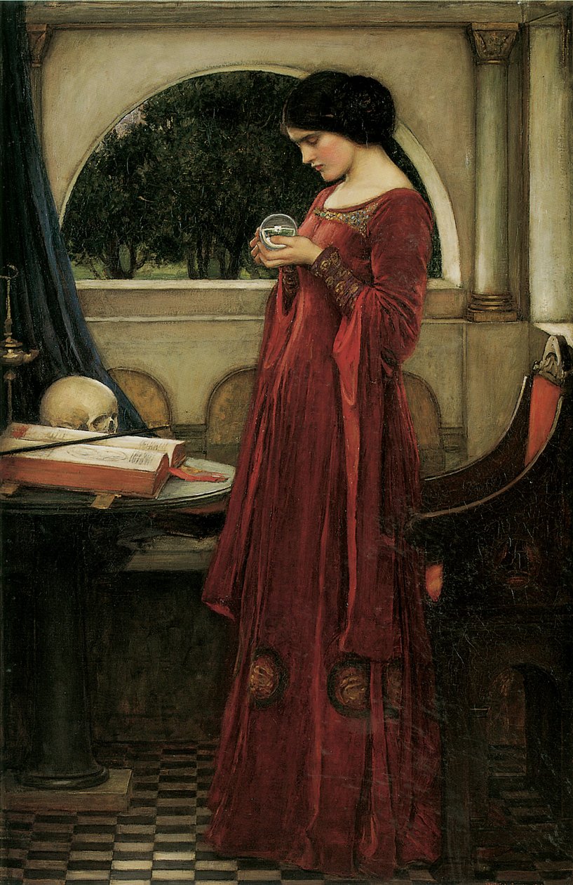 La sfera di cristallo da John William Waterhouse