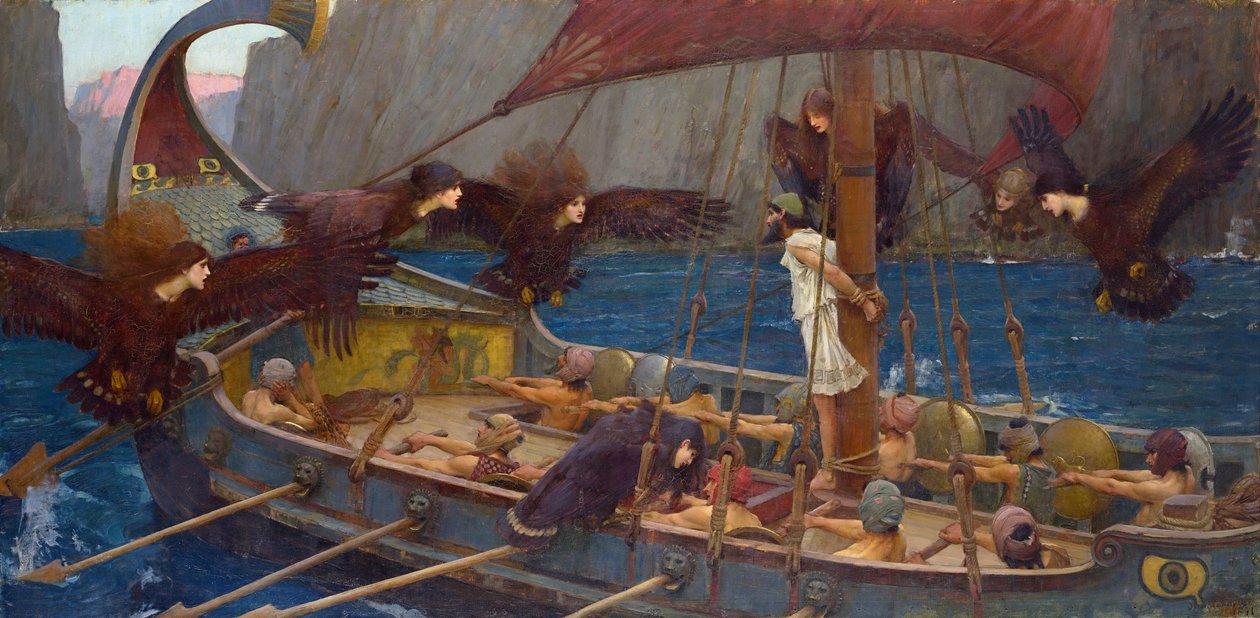 Ulisse e le Sirene da John William Waterhouse