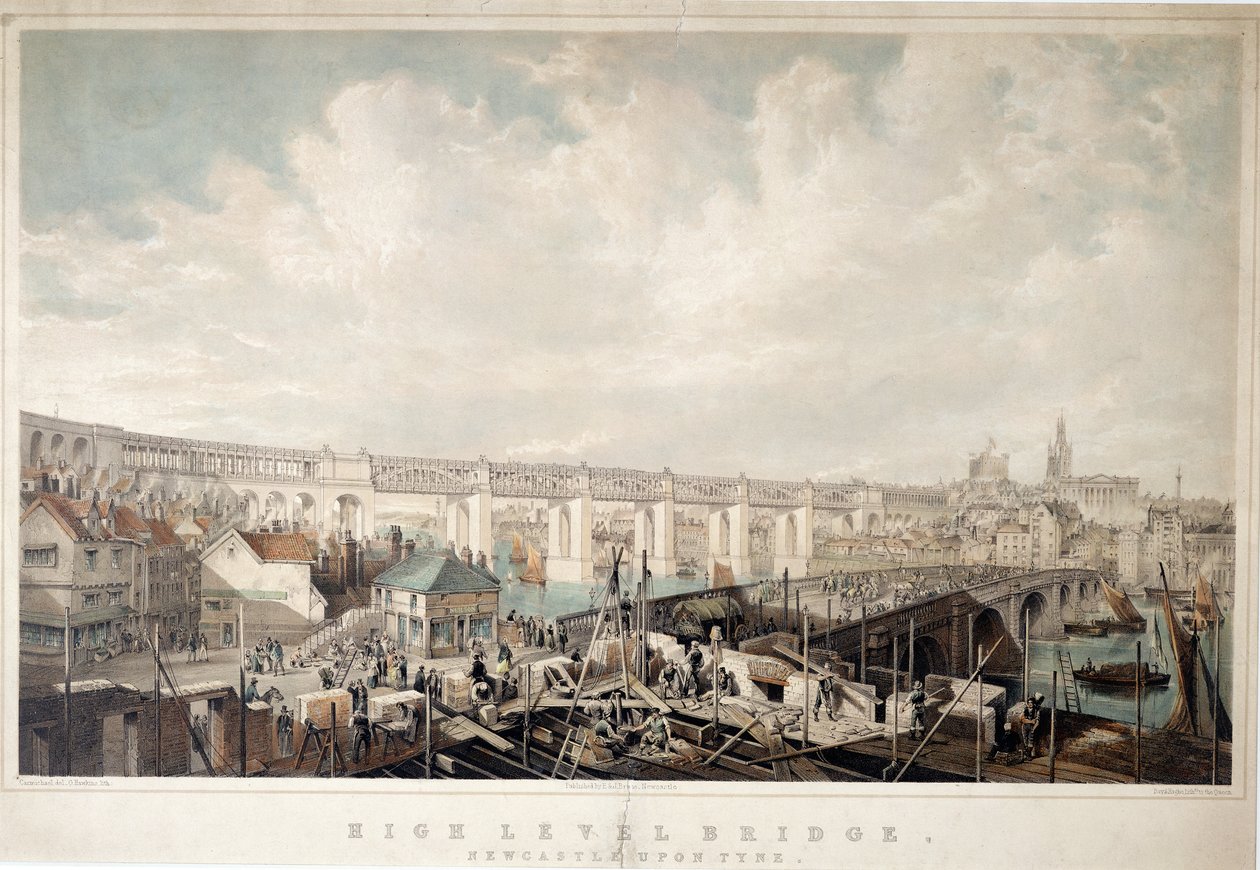High Level Bridge, Newcastle upon Tyne, inciso da George Hawkins da John Wilson Carmichael