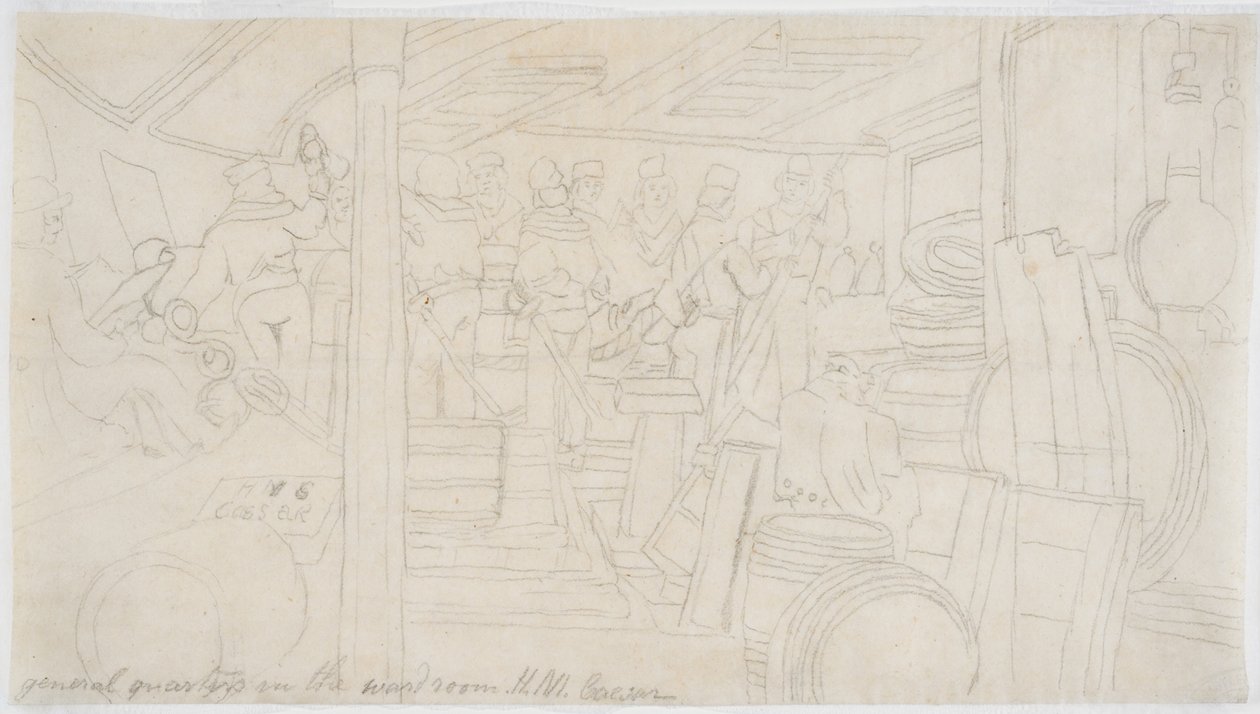 La sala ufficiali della H.M.S. Caesar da John Wilson Carmichael