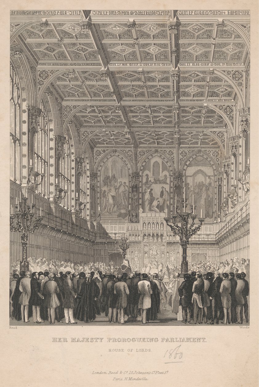 Sua Maestà Proroga il Parlamento - Camera dei Lord da John Woods