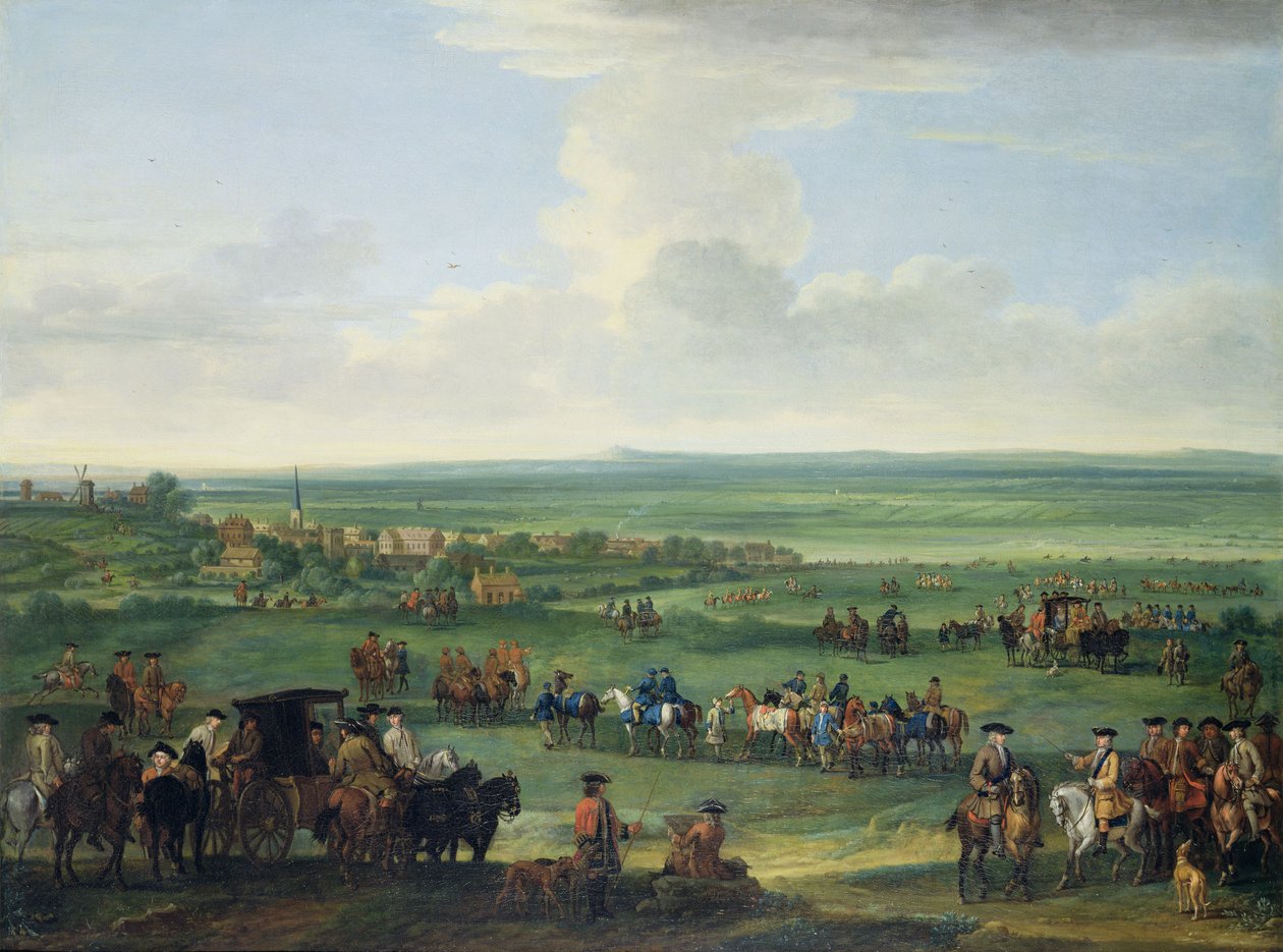 Giorgio I (1660-1727) a Newmarket, 4 o 5 ottobre 1717 da John Wootton