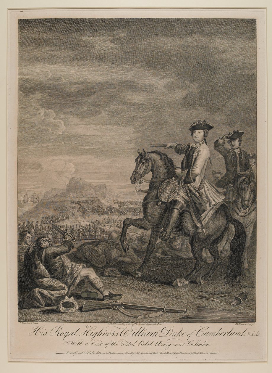 S.A.R. William (1721-65) Duca di Cumberland con una vista dell