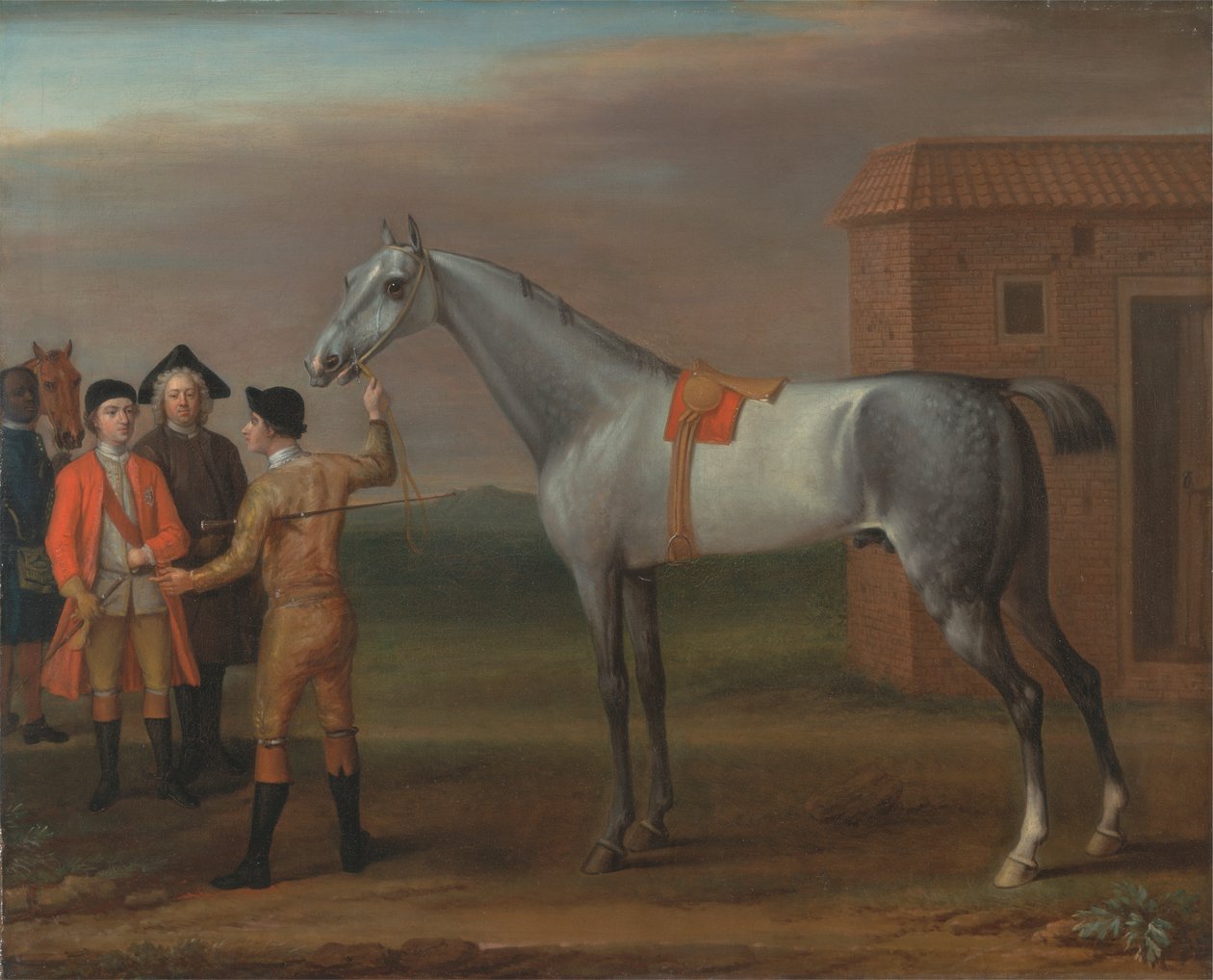 Lamprey, con il suo proprietario Sir William Morgan, a Newmarket da John Wootton