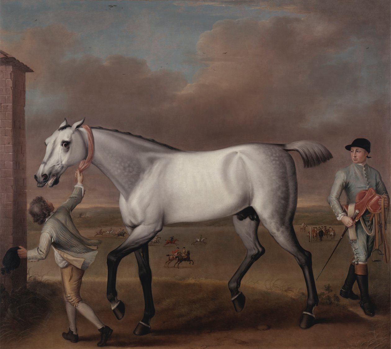 Il cavallo da corsa grigio del duca di Hamilton 