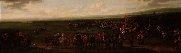 Il percorso rotondo a Newmarket da John Wootton