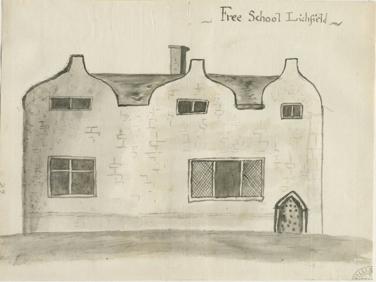 Lichfield - Scuola di grammatica da John Wright