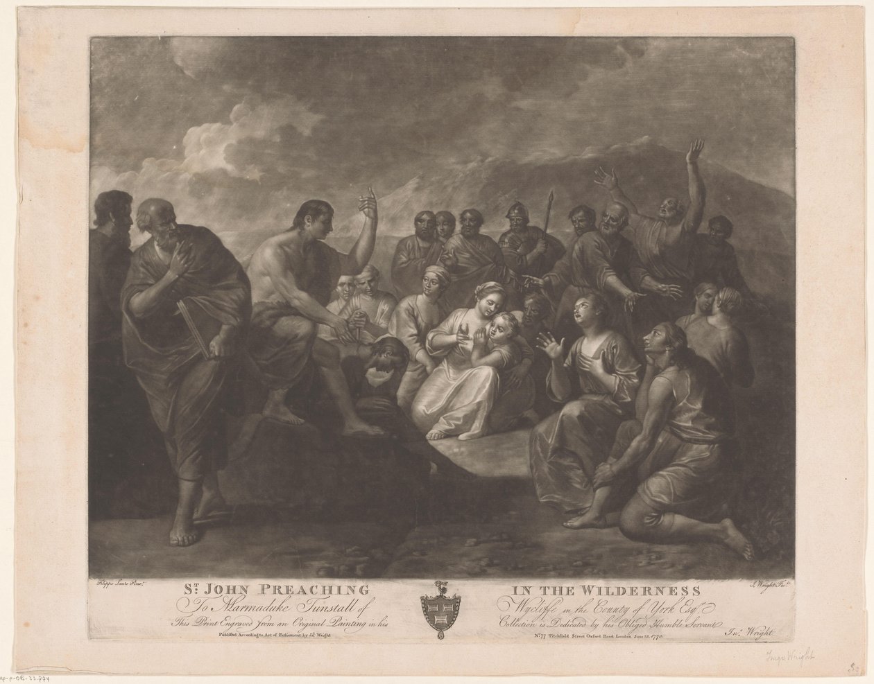 Predicazione di Giovanni Battista da John Wright