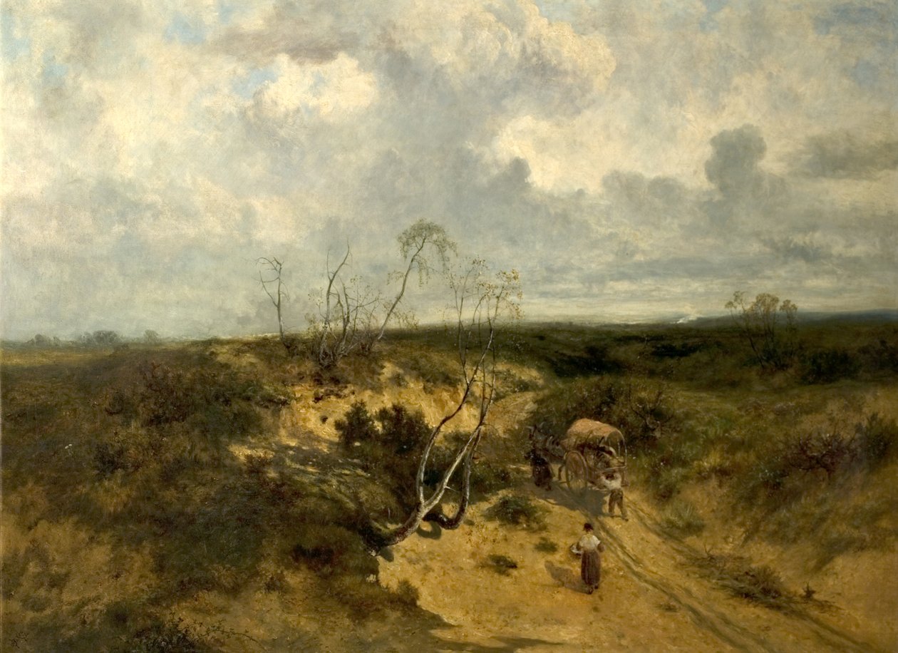 Un tratto sabbioso di strada, 1874 da John Wright Oakes