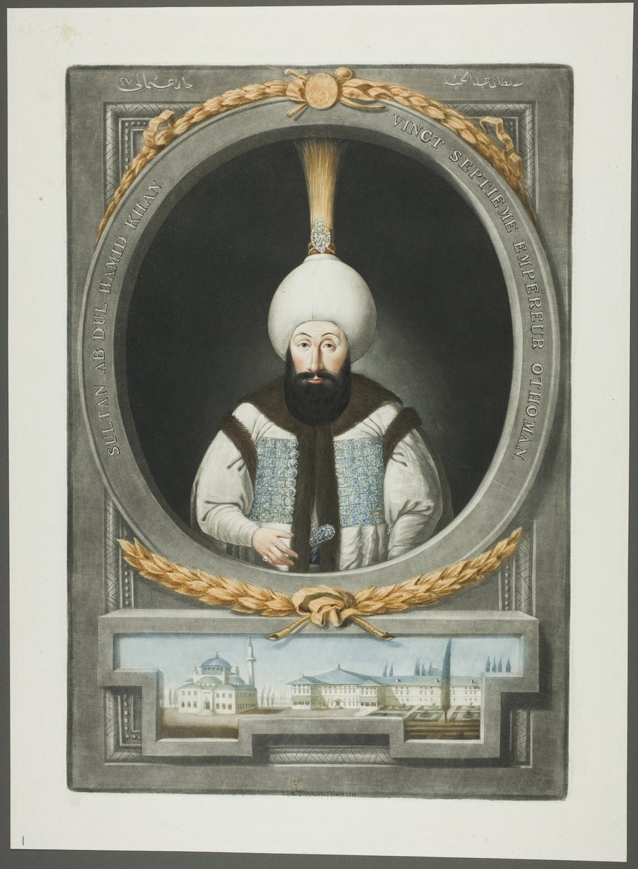 Abdul Hamid Khan, da Ritratti degli imperatori della Turchia da John Young
