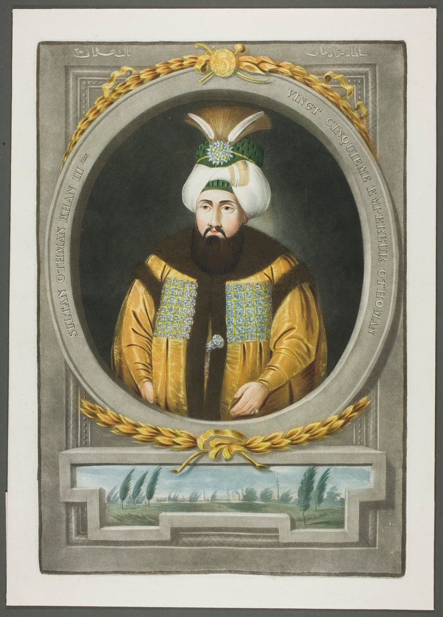 Othman Kahn III, da Ritratti degli imperatori della Turchia da John Young