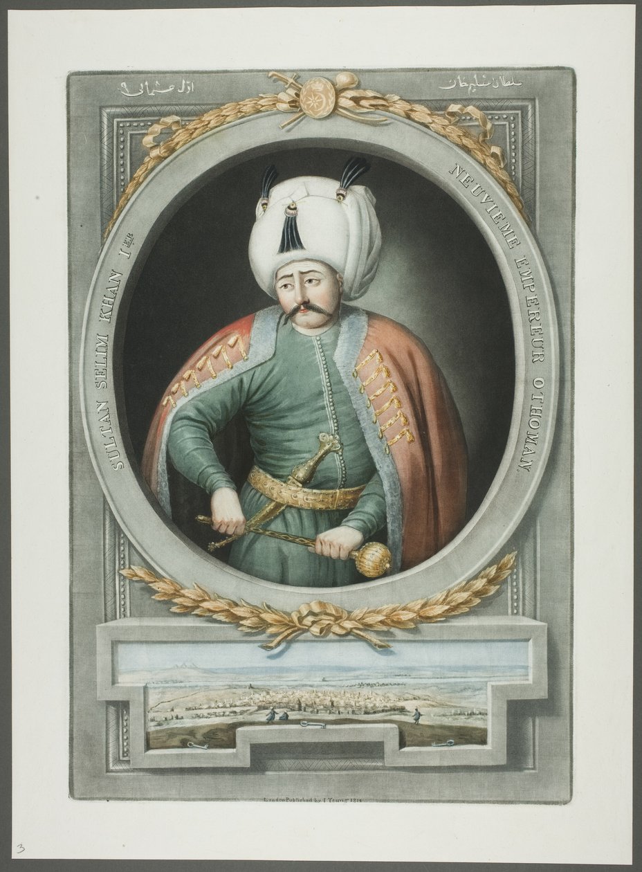 Selim Kahn I, da Ritratti degli imperatori della Turchia da John Young
