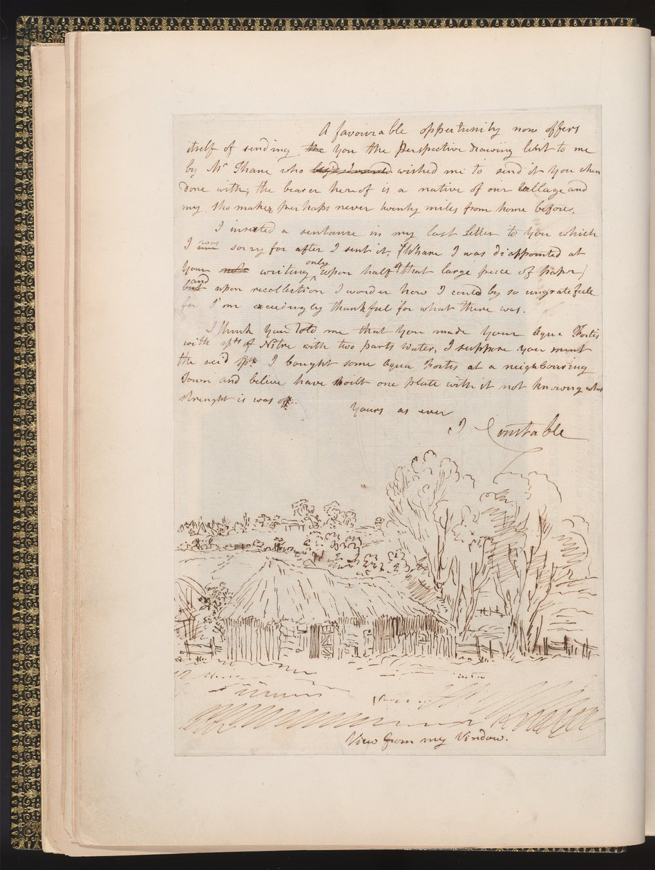 Lettera autografa di John Constable a John Thomas Smith, da Memoirs of the Life of John Constable, di Charles Robert Leslie, stampato da James Carpenter, 1843 da John Constable