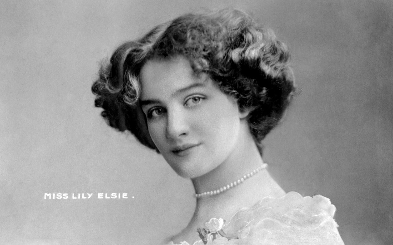 Lily Elsie 1886-1962, attrice inglese, inizio XX secolo da Johnston and Hoffman
