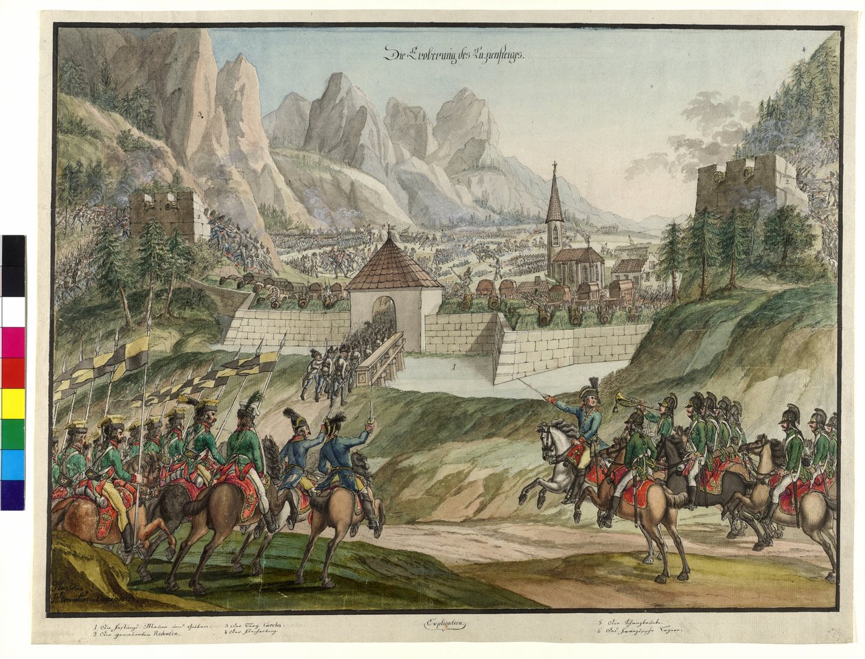 La conquista del Luziensteig da parte delle truppe austriache 1799 da Jokob Placidus Altmutter