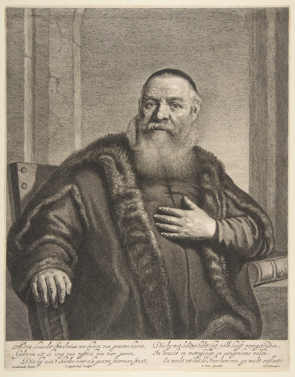 Ritratto di Eleazor Swalmius da Jonas Suyderhoef