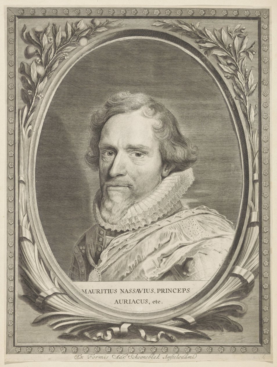 Ritratto di Maurizio, principe di Orange da Jonas Suyderhoef
